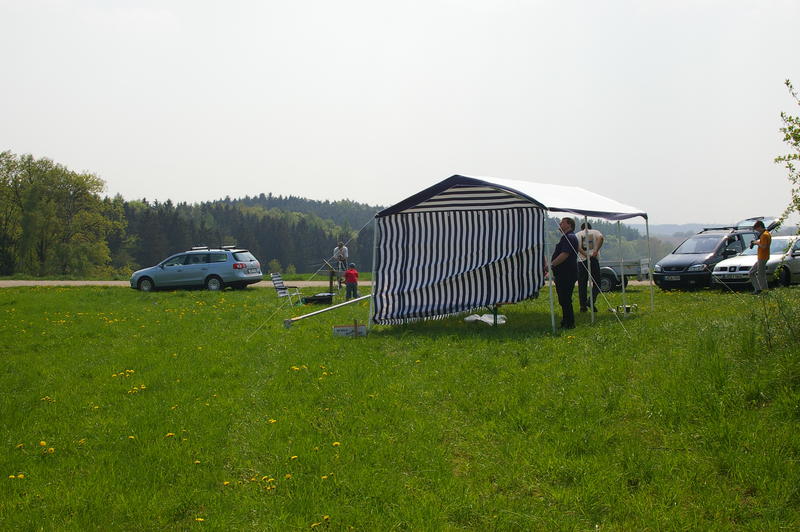 Windig-schlabberige Zeltplane