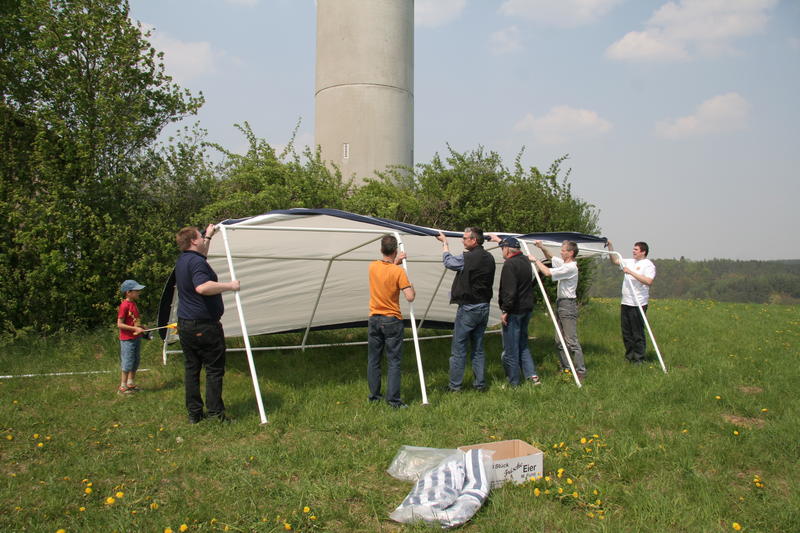 fest halten sonst …..