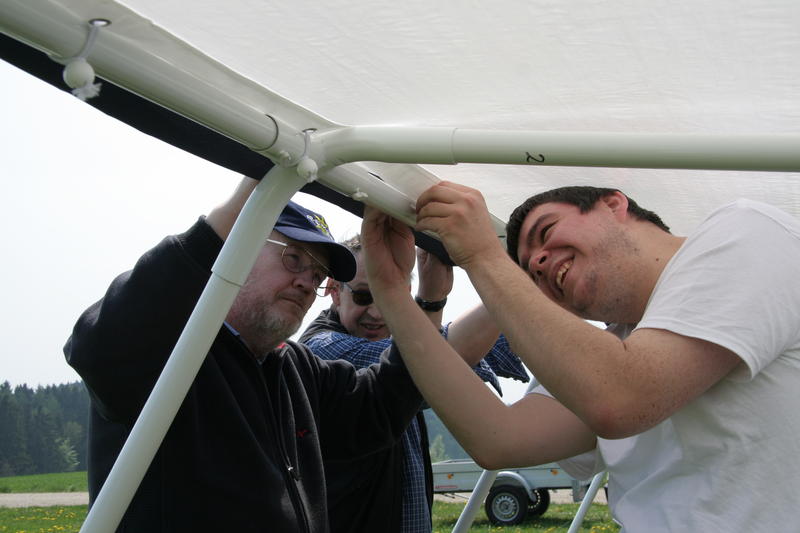 Für untere Gangart - das neue Zelt