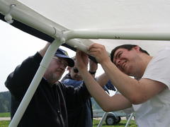 Für untere Gangart - das neue Zelt