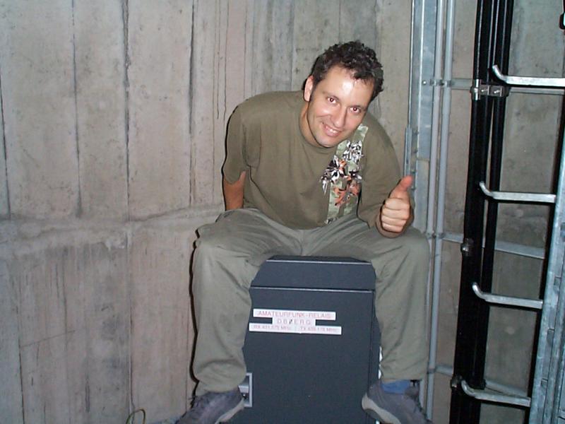 Hans-Jürgen DH2RL nach getaner Arbeit